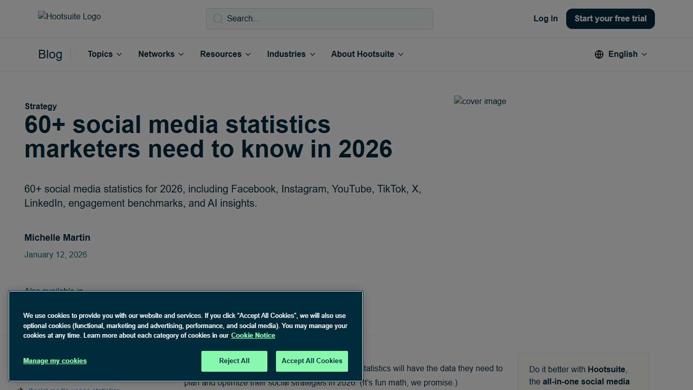 60+ social media statistics marketers need to know in 2026